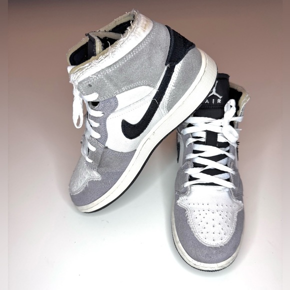 Jordan 1 Mid SE Craft PS Cement Grey Youth SZ 6Y Sneaker FD9091- 002 Shoes - Picture 3 of 9